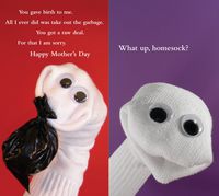 Quiplip Sock Em's Mother's Day + Birthday 6) Greeting Cards