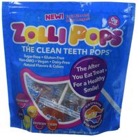 Zollipops Clean Teeth Lollipops | Anti-Cavity, Sugar Free Candy with Xylitol for a Healthy Smile - Great for Kids, Diabetics and Keto Diet (3.1 oz Bag)