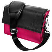 Pink Ladies Shoulder Bag Gadget Bag Fits Nikon SLR DSLR Cameras, Zoom Lens Accessory Pack