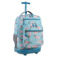 J World New York Sundance Laptop Rolling Backpack, Ice Pop, 19"
