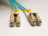 LC to LC 1M OM3 10GB Multimode Duplex Fiber Optic Patch Cable. Israeli Cutting Edge Technology, 1M (3.28ft), 50/125 OFNP Micron. LC to LC Fiber Cords Cables. SFP,3MM PVC.