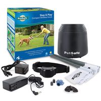 PetSafe Stay & Play Compact Wireless Fence for Dogs and Cats - from The Parent Company of Invisible Fence Brand - Above Ground Electric Pet Fence