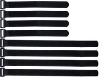 Ceeyali Reusable Hook and Loop Fastening Cable Ties Cable Straps for Home Office Tablet PC TV Electronics Wires Organizer Management (15 Pack 8 inch + 15 Pack 12 inch)