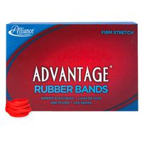 Alliance Rubber 96305 Advantage Rubber Bands Size #30, 1 lb Box Contains Approx. 1150 Bands (2" x 1/8", Red)