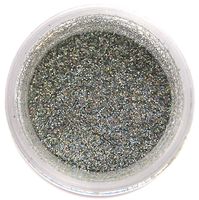 Silver Hologram Glitter Dust 5 gram container. Holographic Decoration Dust for Cakes. Brillantina Plata-Holograma Sunflower Sugar Art