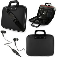 Cady Messenger Bag for Acer Chromebook Tab 10, Iconia One 8, Iconia One 10, Aspire Switch 10 E, Switch One 10, Tablets up to 10.5 inches with Headphones