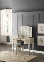 INFINI FURNISHINGS INF4079JB 3 Piece Vanity Set, Silver