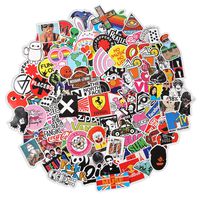 100pcs Trendy Stickers for VSCO Girl,Kids, Teens, Girls, Boys, Adults, Waterproof Graffiti Decal for Water Bottles, Laptop, Skateboard, Guitar, Computer, Luggega, Car, No Duplicate Pack 03