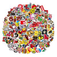 Sticker 200 Pcs Vinyl Waterproof Stickers Laptop Luggage Stickers Skateboard Guitar Travel Case Graffiti Sticker Door Car Motorcycle Bicycle Stickers Teens Adults Girls Boys (200 pcs)