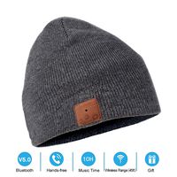 NERAON Newest Bluetooth 5.0 Wireless Bluetooth Beanie with Detachable HD Stereo Speakers & Mic, Bluetooth Headphones Beanie Music Hats for Outdoor Sports