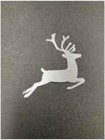 Wallner 18K Gold Plated 2 pcs Metal Adhesive Hunting Duck Deer Badge Chrome Decal Logo Vinyl Sticker Cellphone Decal Stickers for Laptop Cellphone car IPAD Notebook or Others (Silver, A2)