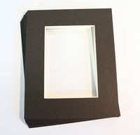 Pack of 10 GRAY 11x14 Picture Mats Matting with White Core Bevel Cut for 8x10 Pictures