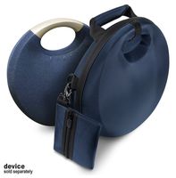 Upgraded Portable Bluetooth Speaker Case for Harman Kardon Onyx Studio 5 Bluetooth Wireless Speaker, Featured Shoulder Strap, Removable Pouch for Charger, Note: Device Not Included (Blue)