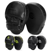 Sanabul Essential Curved Boxing MMA Punching Mitts (Allblack)