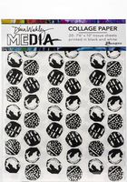 Ranger MDA63933 Dina Wakley Media Collage Tissue Paper 7.5"X10" 20/Pkg-Backgrounds