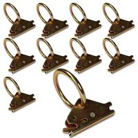 Ten Steel E-Track O Ring Tie-Down Anchors for E-Track TieDown System, Secure Cargo in Enclosed/Flatbed Trailers, Trucks