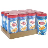 NESTLE COFFEE-MATE Coffee Creamer, French Vanilla, 15oz powder creamer, Pack of 12