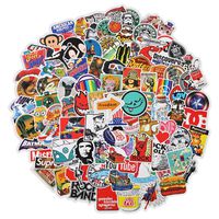 100 Pcs Stickers Pack Cool, DIY Waterproof Stickers for Adults Kids VSCO Stickers for Hydro Flask,Laptop,Phone,Water Bottle,Travel Extra Durable 100% Vinyl 04