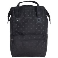 Heritage Travelware Polka Dot 15" Laptop & Tablet Book Bag Backpack for School, Travel, Work Laptop, Black, One Size