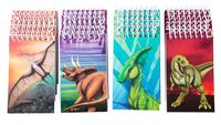 Spiral Notepad - 24-Pack Top Spiral Notebooks, Bulk Mini Spiral Notepads for Journaling, Note Taking, To-do Lists, Lined Paper, 4 Dinosaur Designs, 3 x 5 Inches