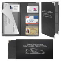 Autostyle Corner Guard Insurance and Registration Card Holder | Premium Wallet with Magnetic Closure (Black)