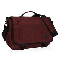 Hynes Eagle Laptop Messenger Bag 15.6 inch Commute Shoulder Bag for Men & Women Red