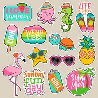 Vsco Girl Stickers for Hydro Flask Water Bottles- Premium Cute Cool Summer Vacation Laptop Sticker, Computer iPhone iPad MacBook PC Guitar Car Bike Luggage Bumper for Teens, Women, Feminists, Kids