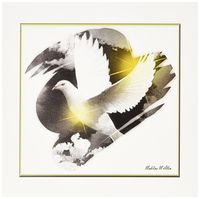 3dRose Easter Dove - Bird Art - Greeting Cards, 6 x 6 inches, set of 12 (gc_6579_2)