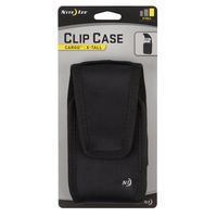 Nite Ize Clip Case Cargo Phone Holster - Protective, Clippable Phone Holder for Your Belt Or Waistband - Extra Tall - Black