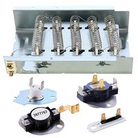 279838 Dryer Heating Element 3977767 3392519 Dryer Heating Element Kit 3977393 Thermal Fuse & 3387134 Dryer Thermostat Compatible Whirlpool Kenmore Roper Maytag Estate Inglis KitchenAid Crosley Amana
