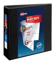Avery Heavy-Duty View Binder, 3 One-Touch Rings, 670-Sheet Capacity, DuraHinge Black (79693)