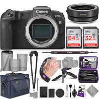 Canon EOS RP Mirrorless Digital Camera Body + Canon EF-EOS R Mount Adapter with Altura Photo Complete Accessory and Travel Bundle