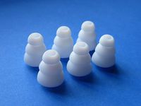 6 Small White Triple Flange Replacement Eartips Compatible with Monster Dr Dre Tour Powerbeats urBeats 2 HeartBeats 2 DiddyBeats Turbine Pro Gratitude DNA VEKTR iSport Victory Immersion