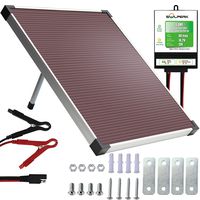 SOLPERK 12V Solar Panel，Solar trickle Charger，Solar Battery Charger and Maintainer，Suitable for Automotive, Motorcycle, Boat, ATV,Marine, RV, Trailer, Powersports, Snowmobile, etc. (20W Amorphous)