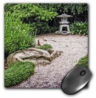 3dRose LLC 8 x 8 x 0.25 Inches Mouse Pad, Japanese Stone Lantern (mp_160128_1)