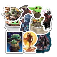 Baby Yoda Stickers (10 Pieces), Includes The Mandalorian Sticker with Yoda Baby, Lots of Choices for Your Baby Yoda Laptop or car Decal, Large Baby Yoda Decal Vinyl Sticker Pack
