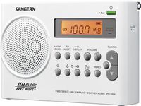 Sangean PR-D9W AM/FM Weather Alert Rechargeable Portable Radio (Certified Refurbished)