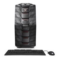 Acer Predator Desktop, Intel Core i7, GeForce GTX 1080, 16GB DDR4, 256GB SSD, 2TB HDD, Win 10, AG6-710-70016 (Renewed)