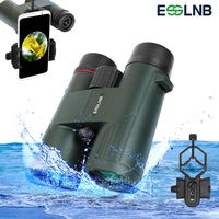 ESSLNB Binoculars for Bird Watching 10X42 IPX7 Waterproof BAK4 Binoculars for Adults Kids with Phone Adapter