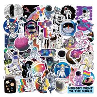 NASA Stickers(50Pcs), Space Explorer Galaxy Vinyl Decals for Water Bottle, Laptop, Car, Bike Bumper, Skateboard, Luggage, Spaceman Spacecraft Astronaut Universe Planet Decal Graffiti Patches