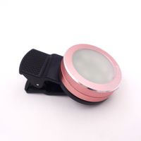 Taousa 70399 Universal Led Fill-in Light Clip-On Portable Mini Pocket Spotlight, for iPhone, iPad, iPod, Samsung, HTC, Tablets Camera Video Light, Adjustable 3 Stages Brightness, Color Rose Gold