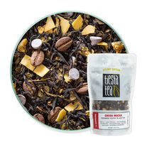 Tiesta Tea Cocoa Mocha, Tiramisu Coffee Black Tea, 30 Servings, 1.8 Ounce Pouch, High Caffeine, Loose Leaf Black Tea Energizer Blend