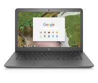 HP Chromebook 14-inch Laptop with 180-Degree Hinge, Intel Celeron N3350 Processor, 4 GB RAM, 32 GB eMMC Storage, Chrome OS (14-ca040nr, Gray)