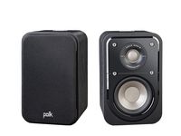 Polk Audio Signature Series S10 Bookshelf Speakers for Home Theater, Surround Sound and Premium Music | Powerport Technology | Detachable Magnetic Grille (Pair)