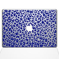 The Decal Guru 2047-MAC-13X-DB Leopard Spots Decal Vinyl Sticker, Dark Blue, 13" MacBook Pro (2016 & Newer)