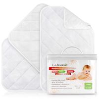iLuvBamboo Changing Pad Liners - 3 Pack - Waterproof, Portable, Extra Soft, Thicker, Longer & Wider Changing Table Cover - Reusable & Washable - Best Diaper Change Mat for Baby Gifts & Showers