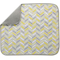 S&T 531301 Dish Drying Mat 16" x 18" Chevron