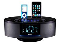 Sanyo DMP-692 Dual Dock Music System for iPod and iPhone (Black)