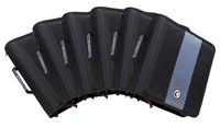 Case-It 2-Inch Ring Zipper Binder, Black - Case of 6