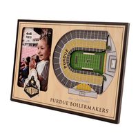NCAA Purdue Boilermakers 3D StadiumViews Picture Frame, Purdue Boilermakers Football stadium, 12" x 8", Team Color
